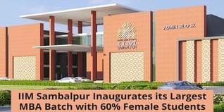 IIM Sambalpur Inaugurates its Largest MBA Batch with 60% Female Students; Check Details Here